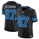 Men & Women & Youth Detroit Lions #97 Aidan Hutchinson Black 2024 F.U.S.E. 2nd Alternate Vapor Limited Stitched Jersey,baseball caps,new era cap wholesale,wholesale hats